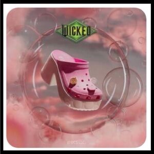 SoldOut Crocs Wicked Collection Siren Crocs / Wicked for Good Crocs Size 6 NWT